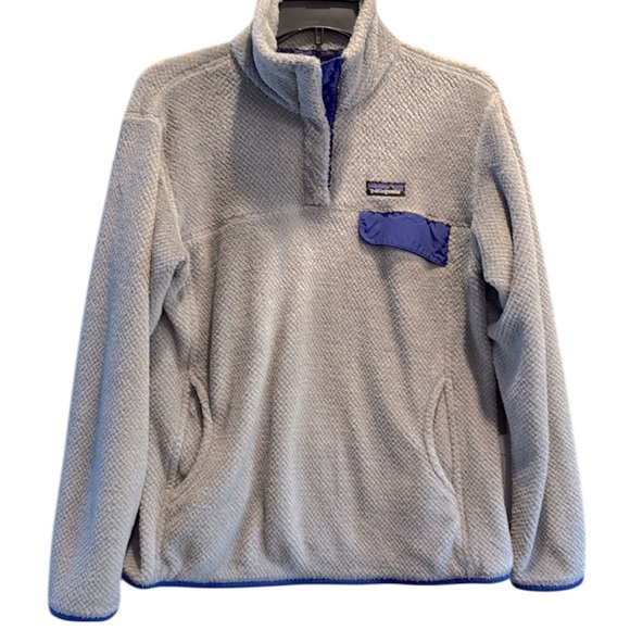 Patagonia Women’s Polartec ThermalPro Pullover textured Fleece Sweatshirt Large - Picture 2 of 15